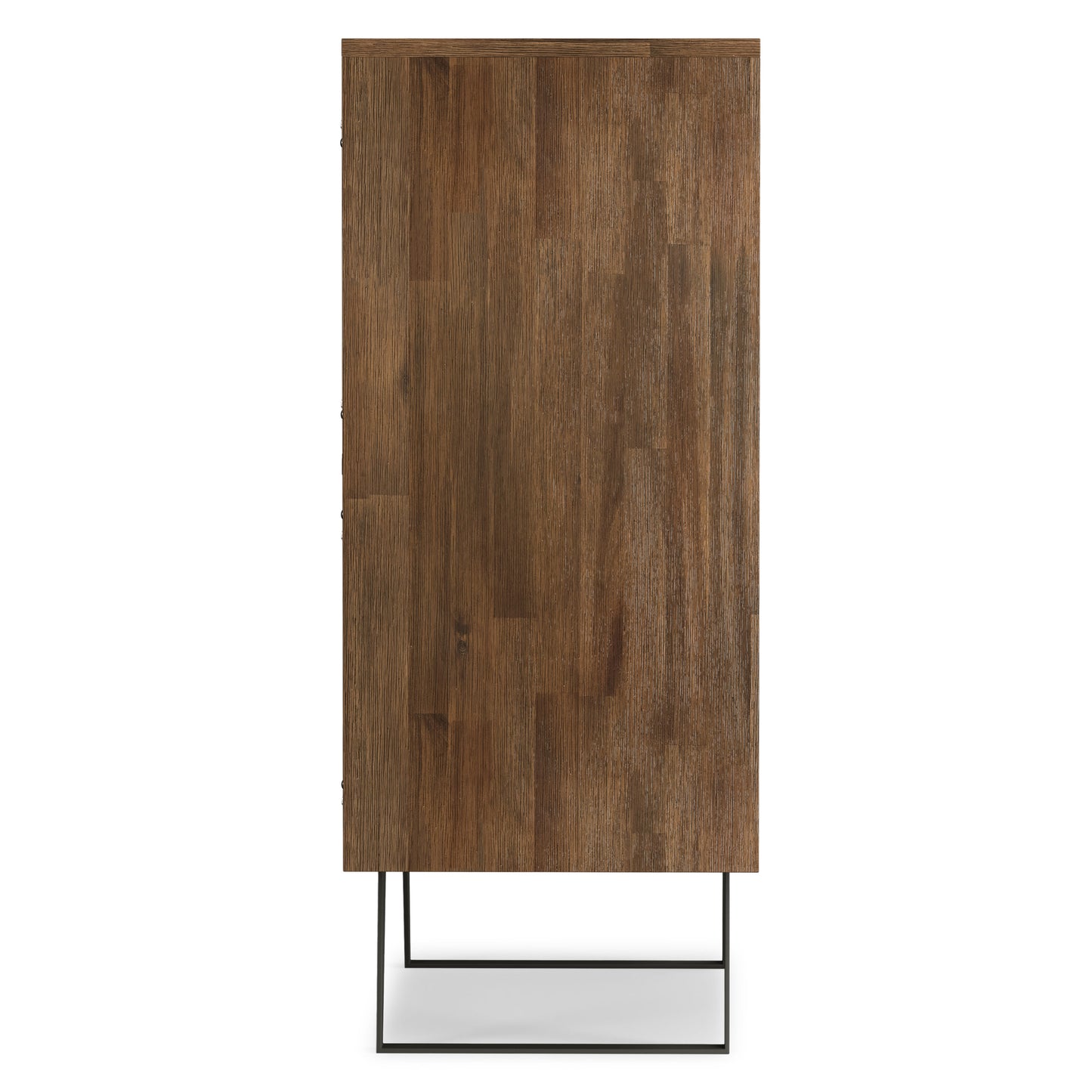 Rustic Natural Aged Brown Acacia| Lowry Medium Storage Cabinet in Acacia