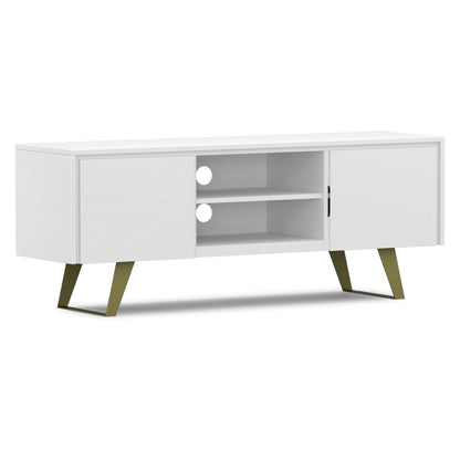 White Acacia | Lowry TV Media Stand in Acacia