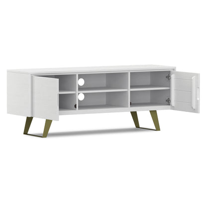 White Acacia | Lowry TV Media Stand in Acacia