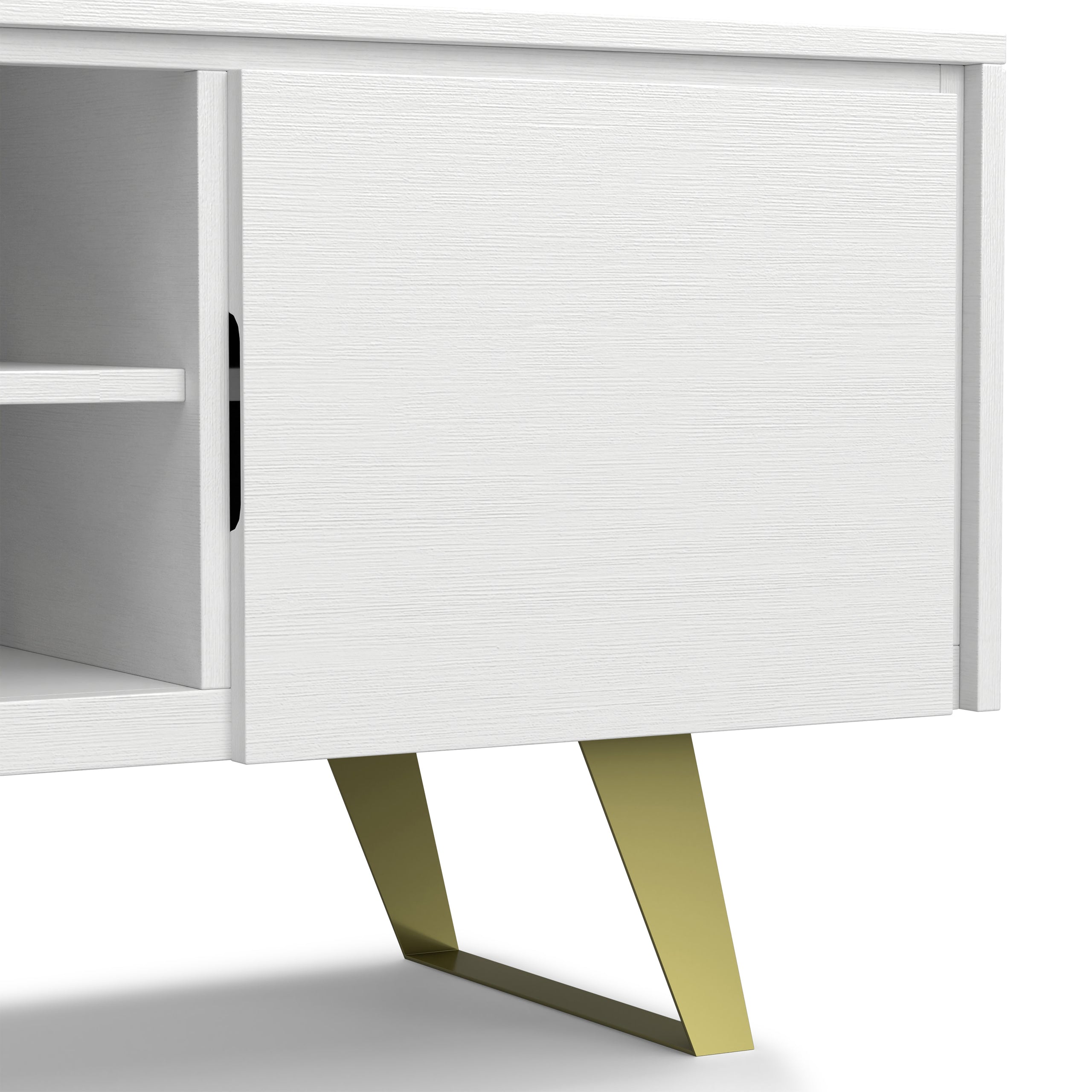 White Acacia | Lowry TV Media Stand in Acacia