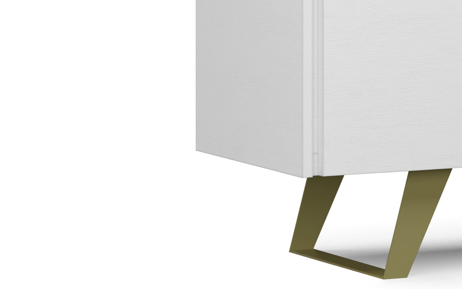 White | Lowry Solid Acacia Wood Wide TV Media Stand For TVs up to 70 Inches