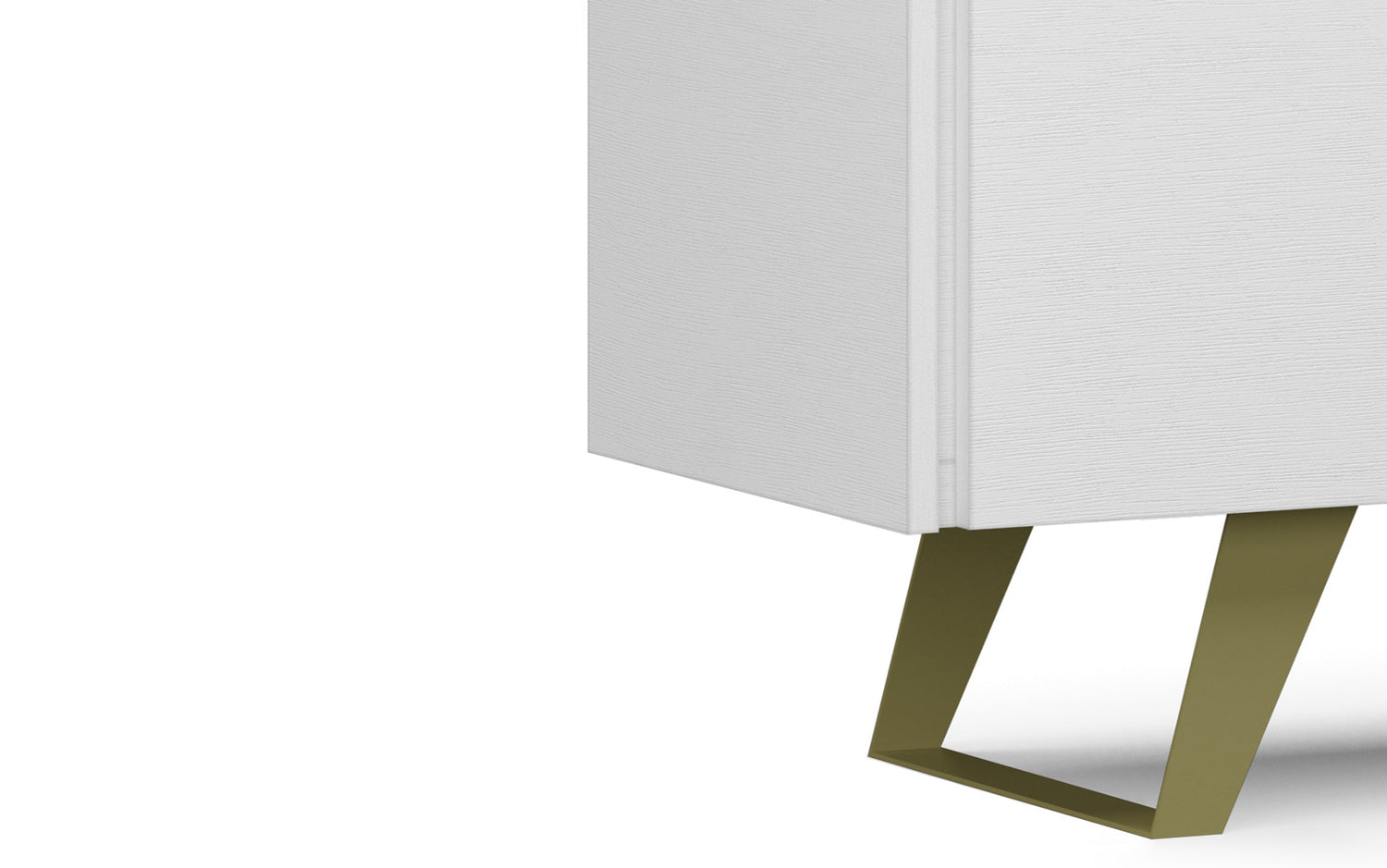 White | Lowry Solid Acacia Wood Wide TV Media Stand For TVs up to 70 Inches