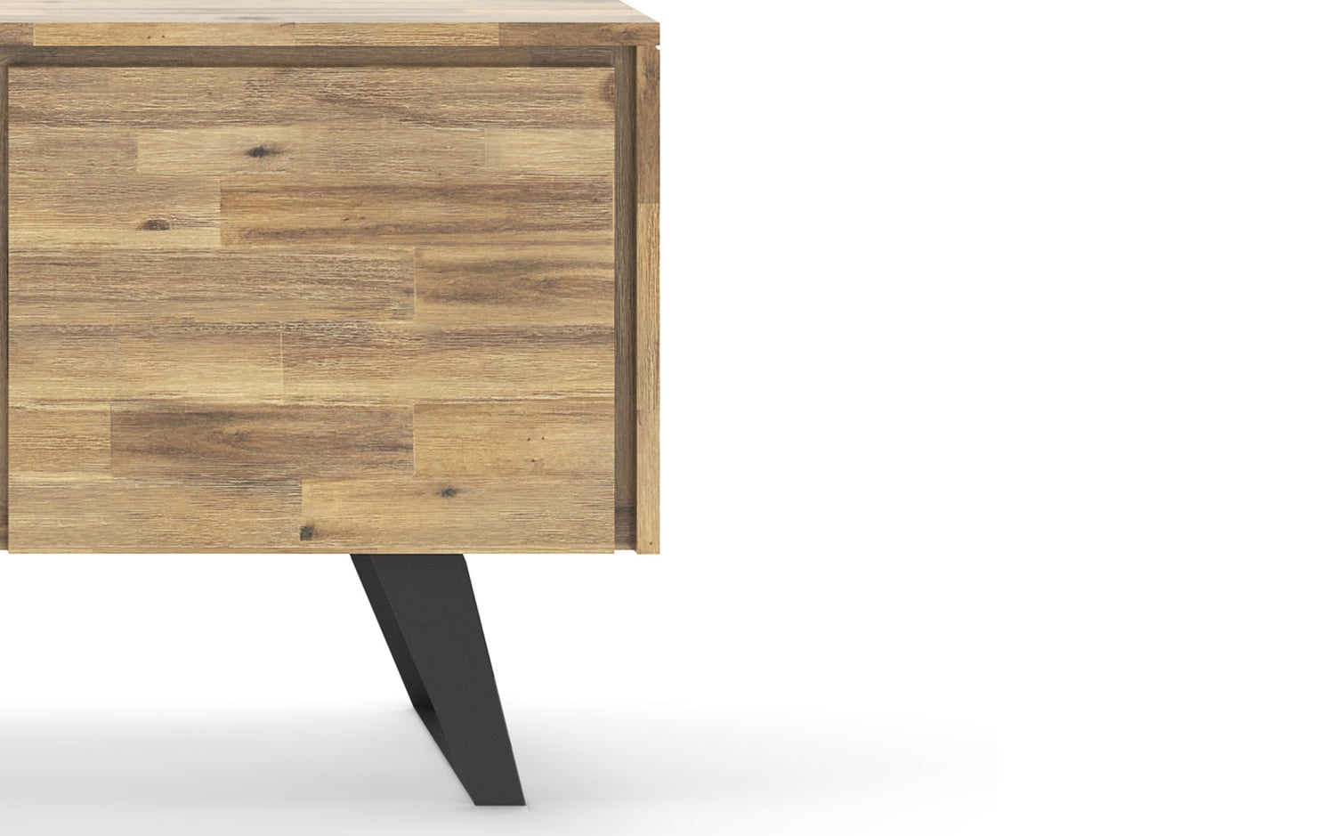 Distressed Golden Wheat | Lowry Solid Acacia Wood Wide TV Media Stand For TVs up to 70 Inches
