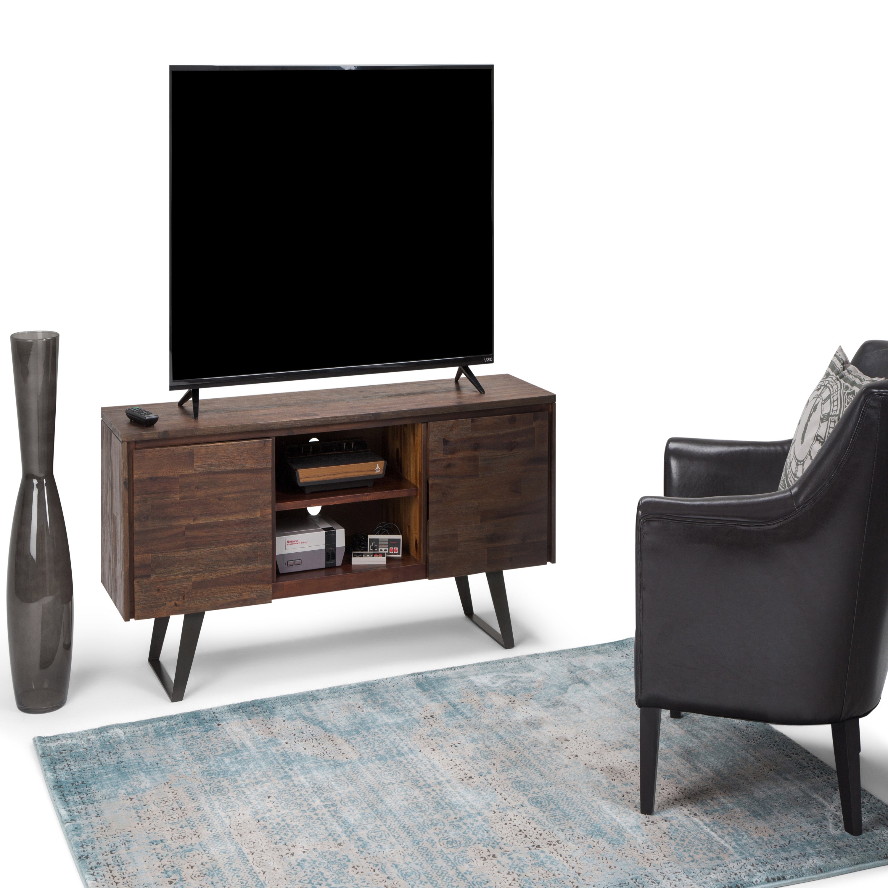 Solid Acacia TV Stand | Lowry TV Media Stand – Simpli Home