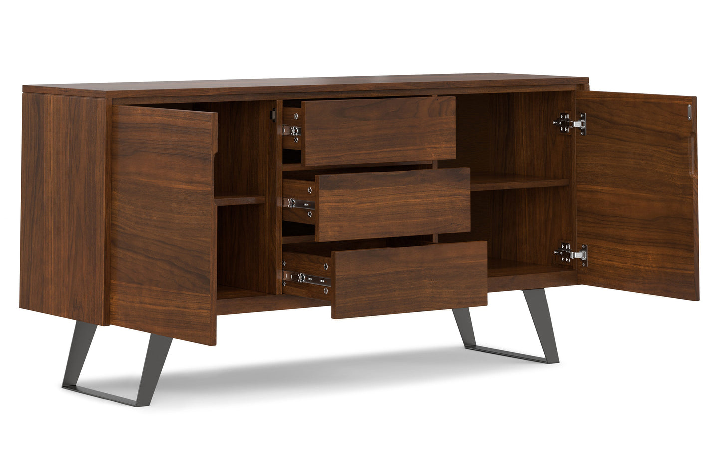 Walnut Walnut | Lowry Sideboard Buffet in Walnut