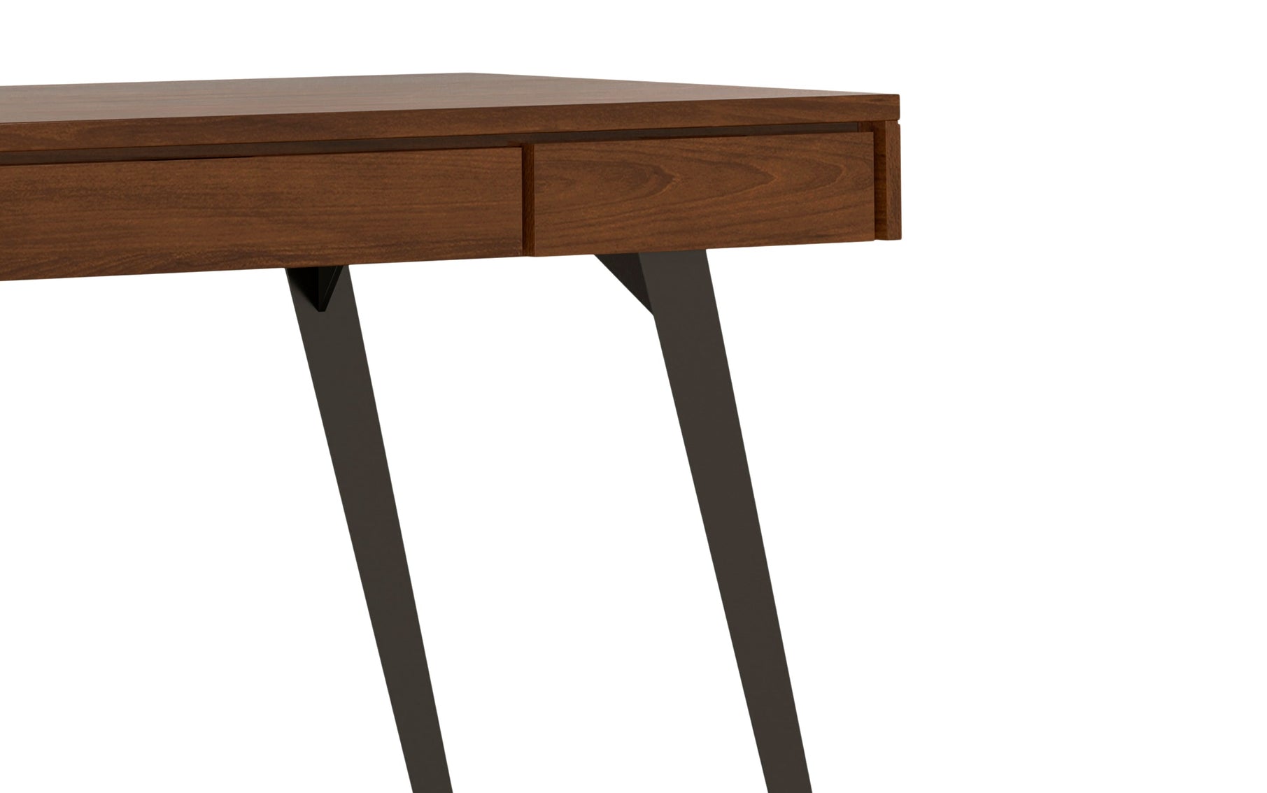 Walnut Solid Wood - Walnut Veneer | Lowry Desk
