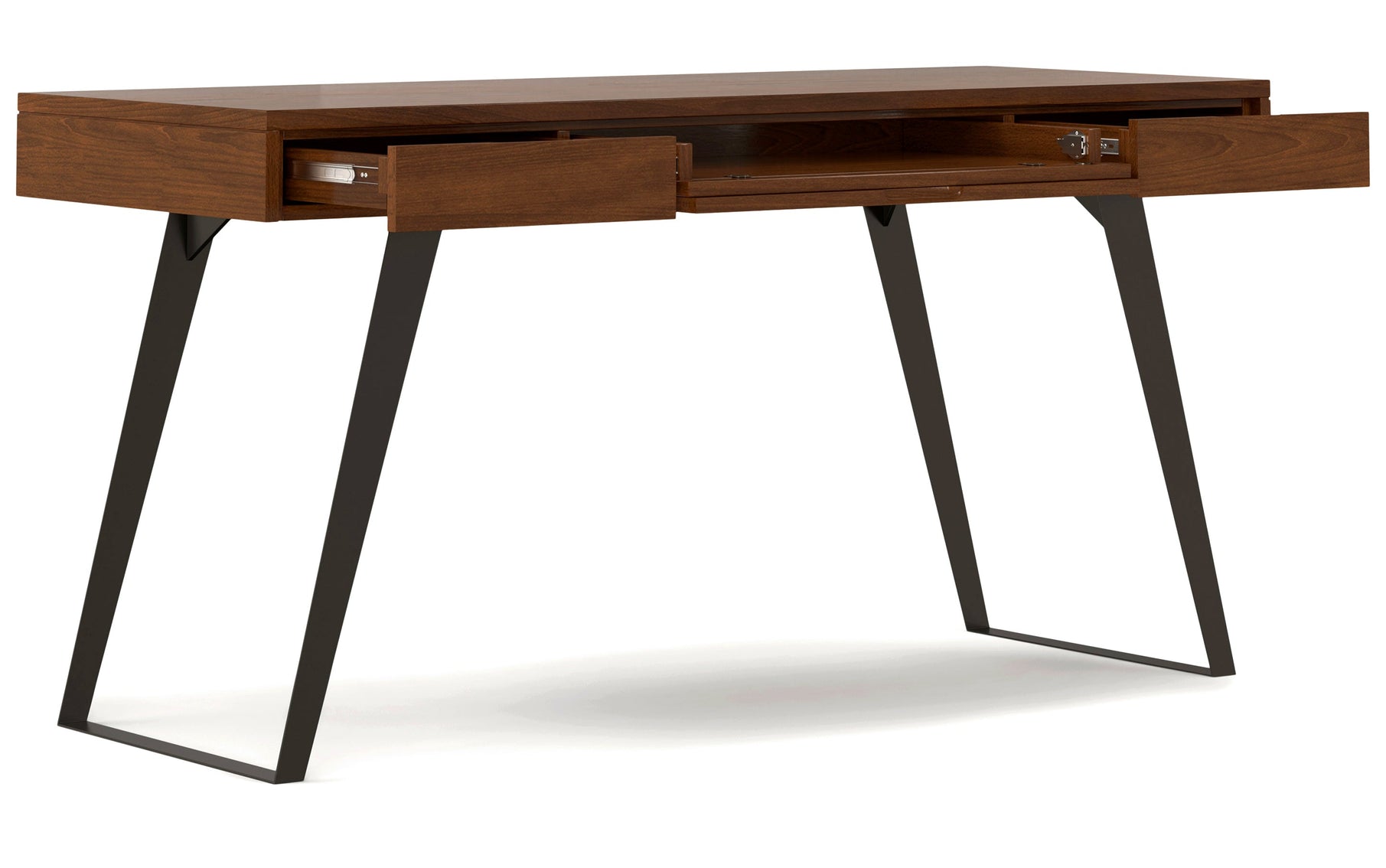 Walnut Solid Wood - Walnut Veneer | Lowry Desk