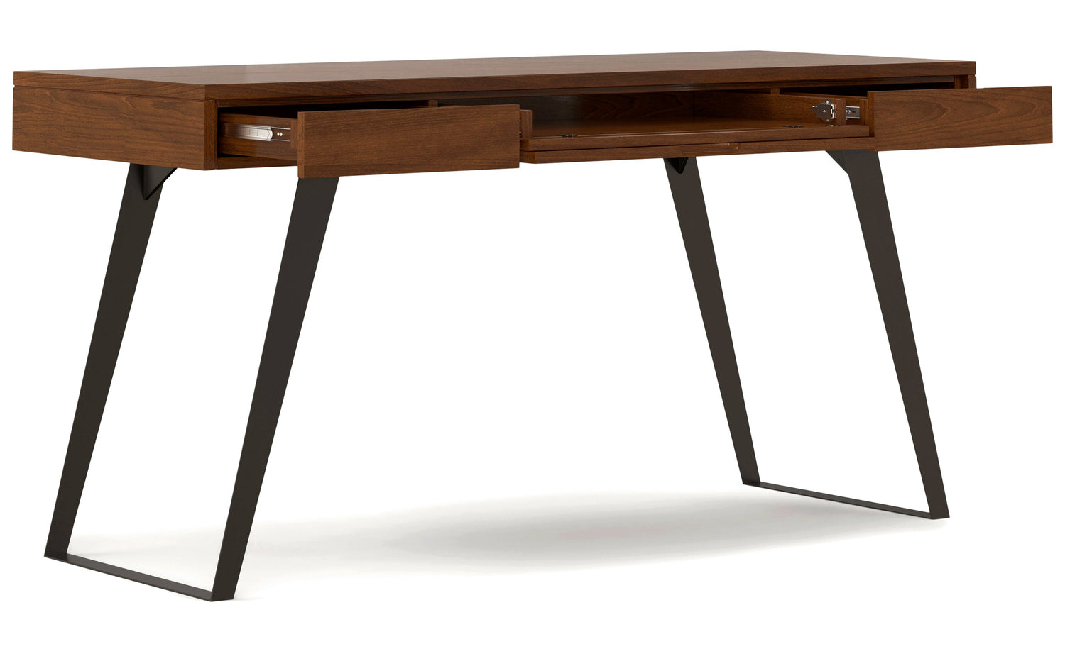 Walnut Solid Wood - Walnut Veneer | Lowry Desk