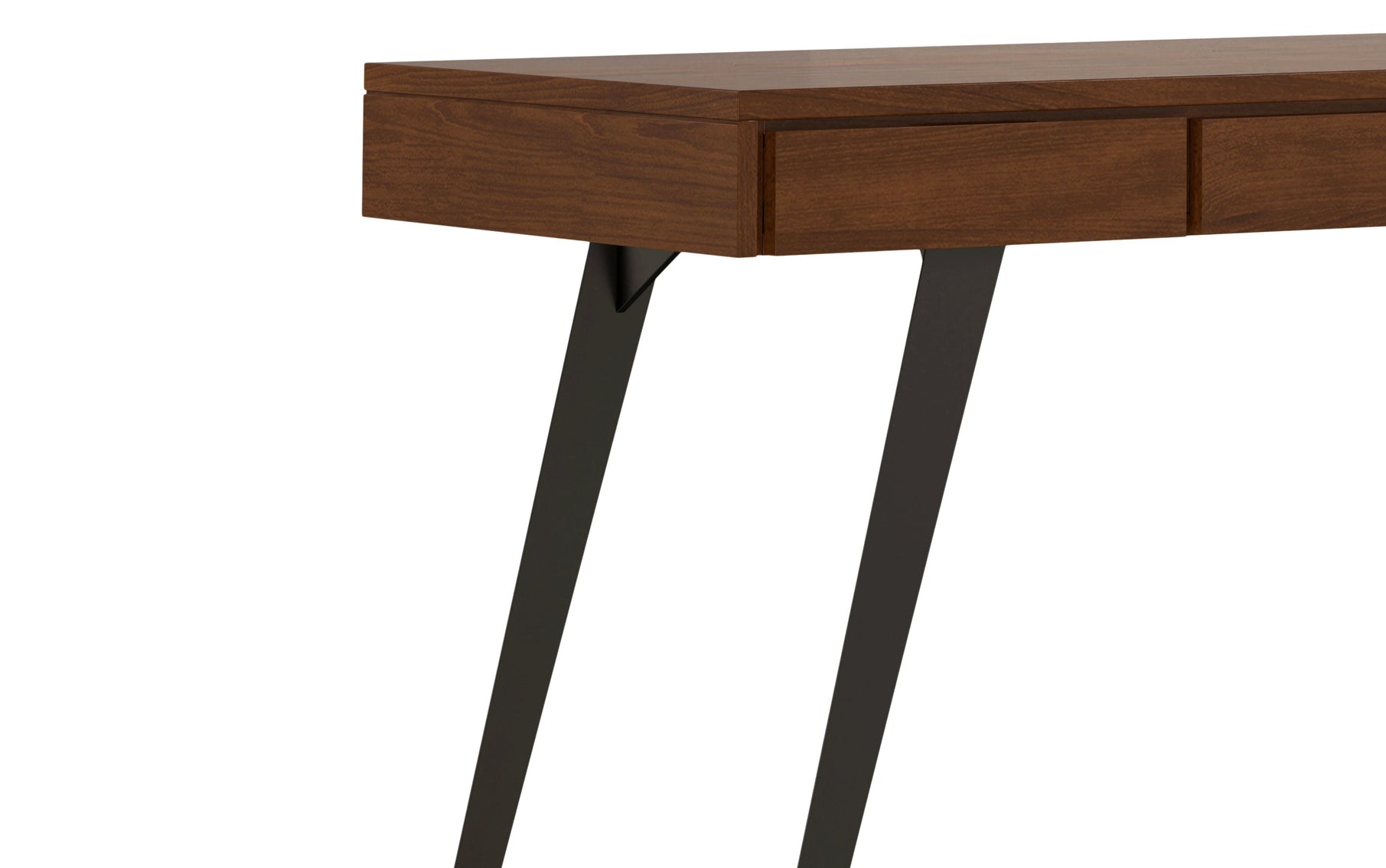 Walnut Solid Wood - Walnut Veneer | Lowry Desk