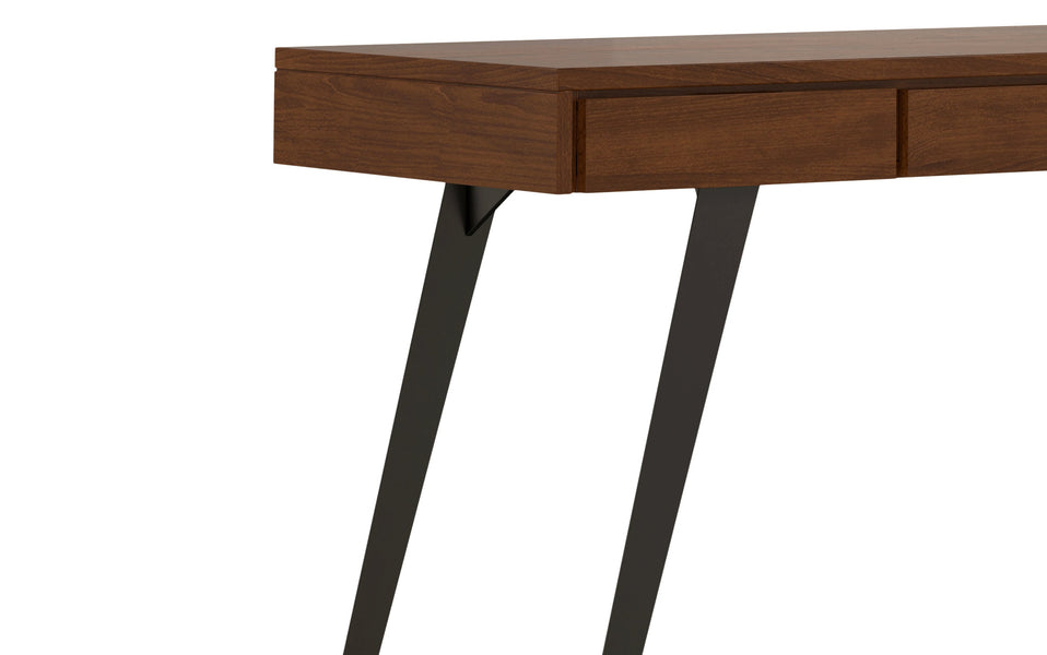 Walnut Solid Wood - Walnut Veneer | Lowry Desk
