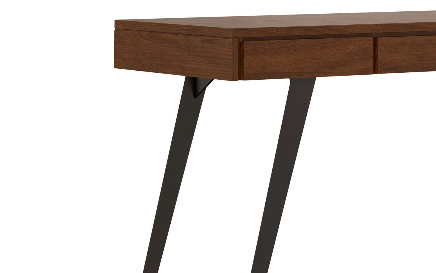 Walnut Solid Wood - Walnut Veneer | Lowry Desk