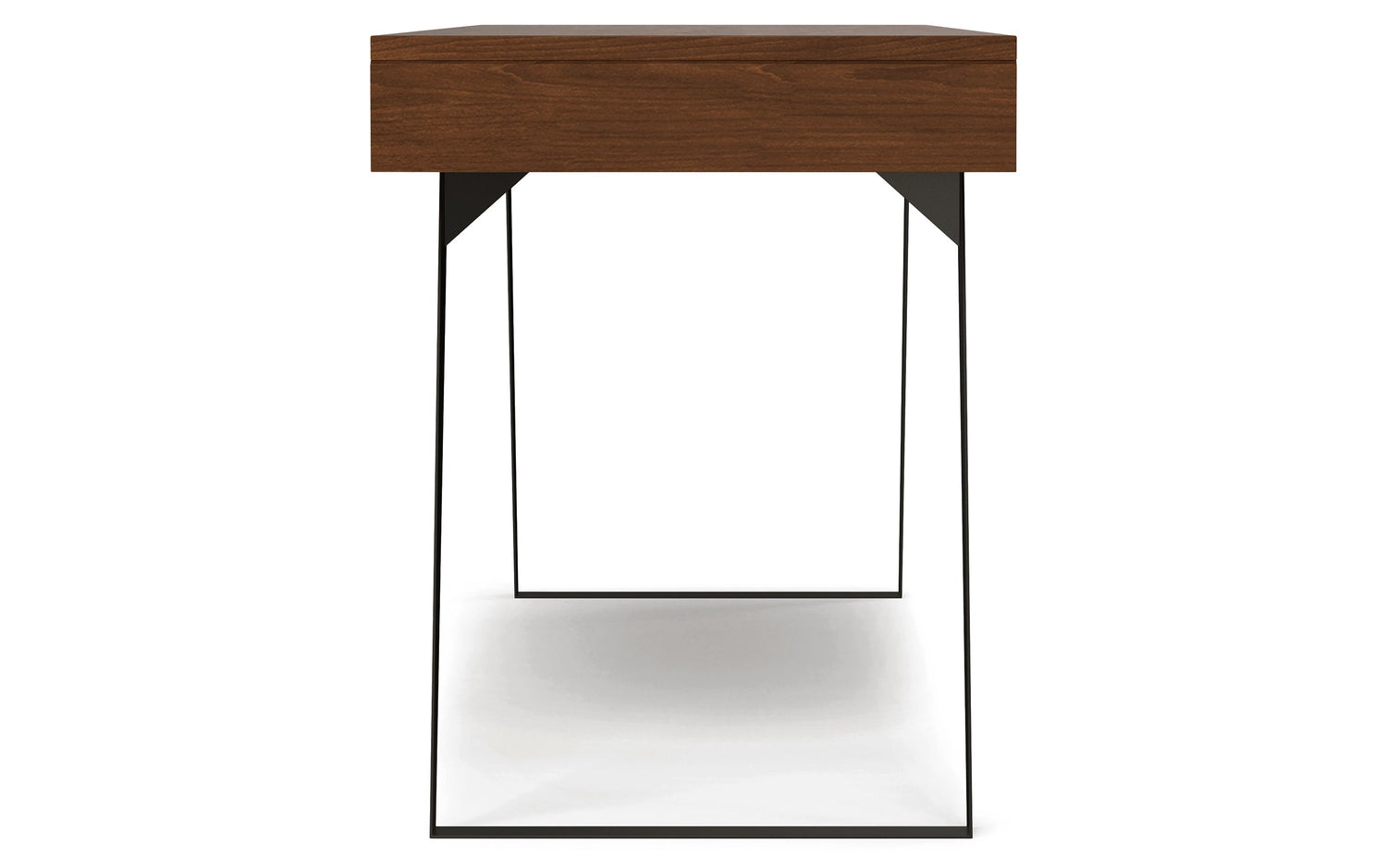 Walnut Solid Wood - Walnut Veneer | Lowry Desk