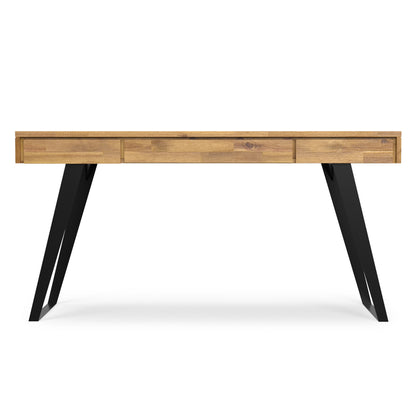 Distressed Golden Wheat Acacia | Lowry Desk in Acacia