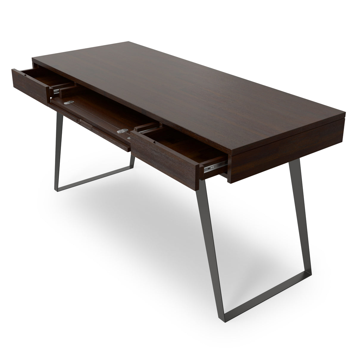 Distressed Hickory Brown Acacia | Lowry Desk in Acacia