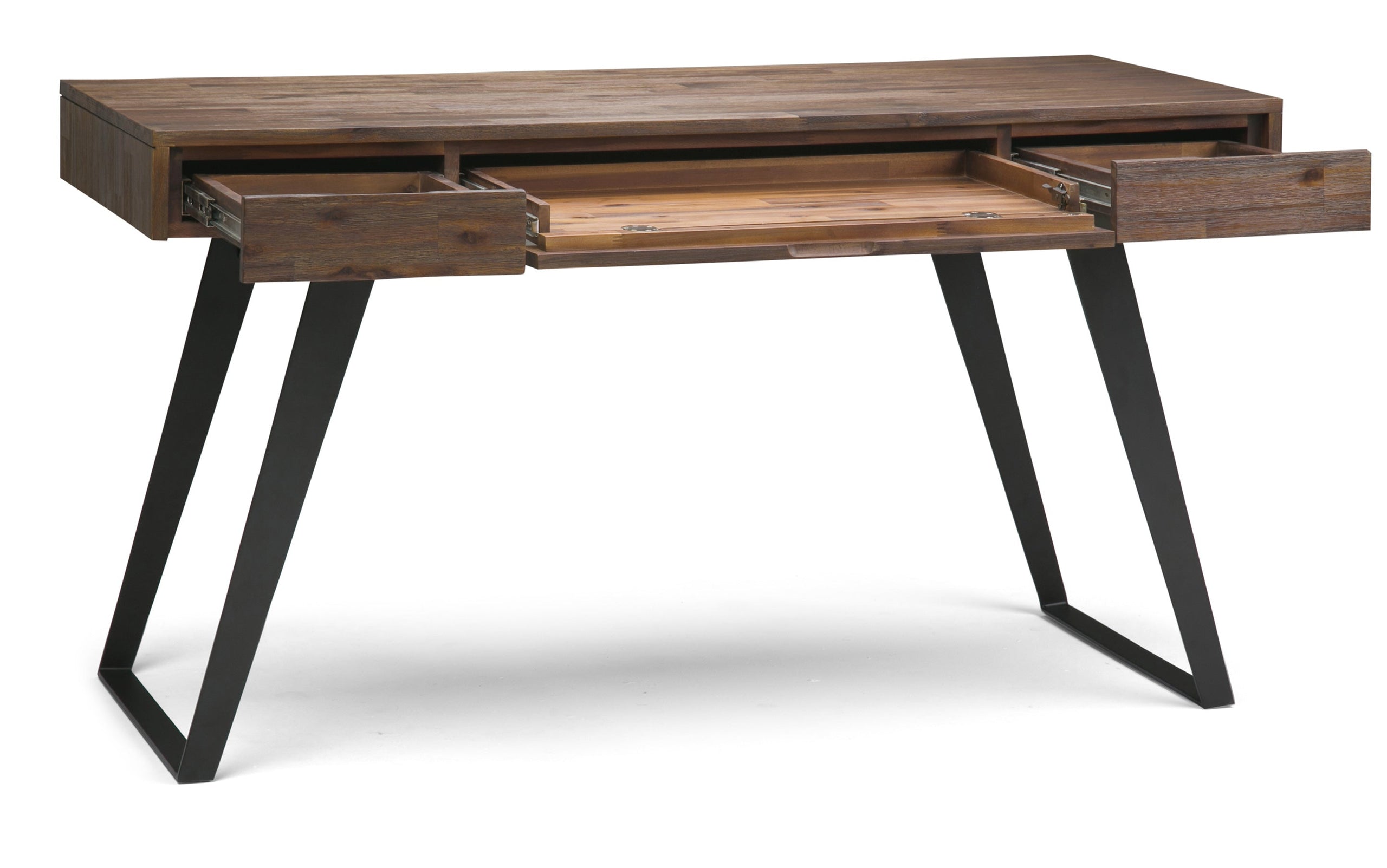 Rustic Natural Aged Brown Acacia | Lowry Desk