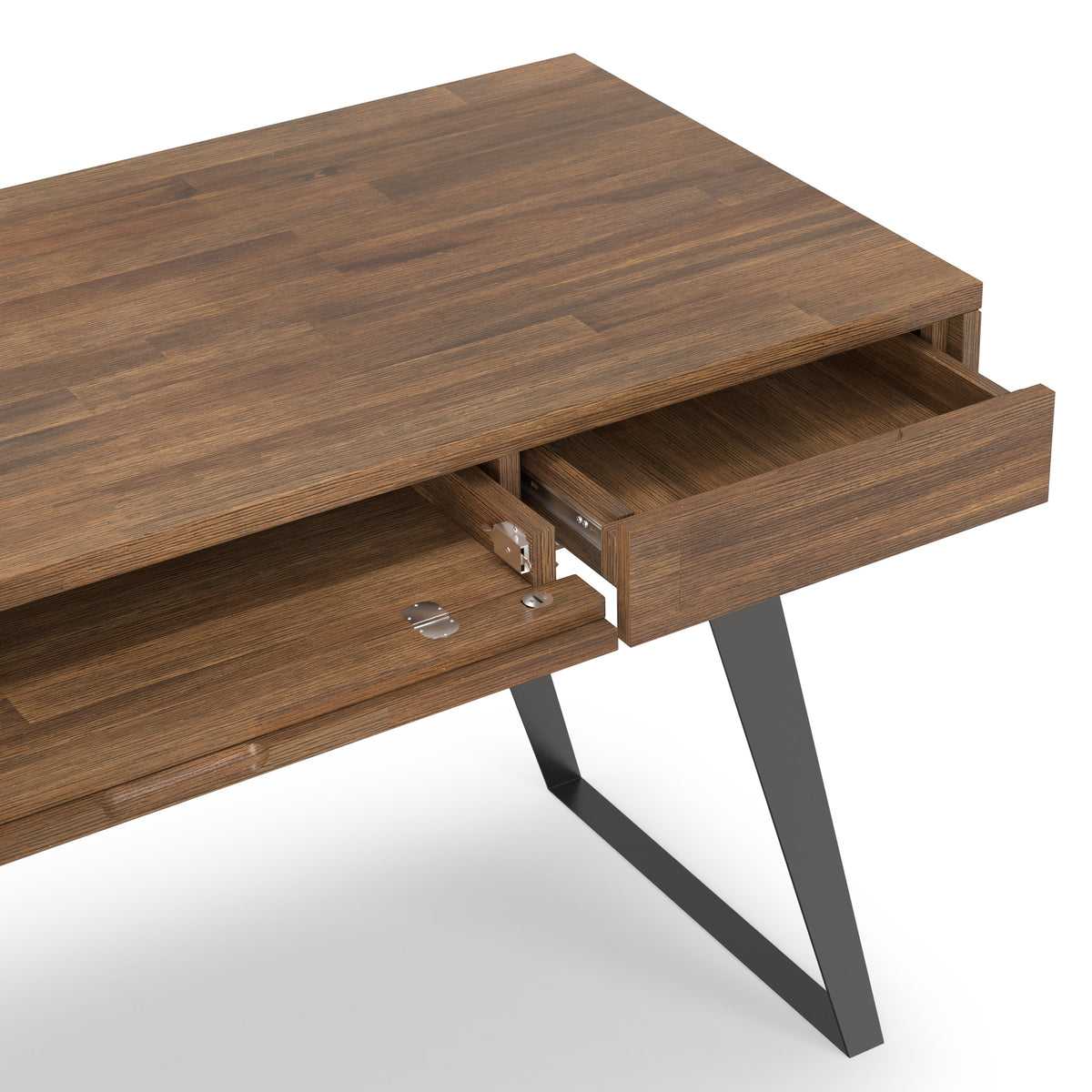 Rustic Natural Aged Brown Acacia | Lowry Desk in Acacia
