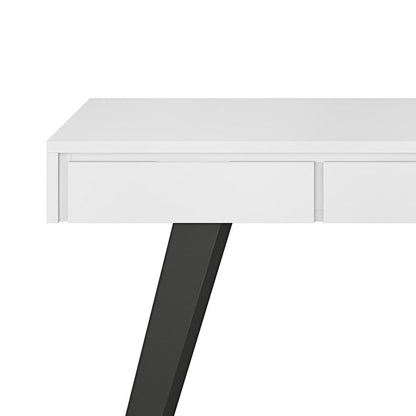 Distressed White Acacia | Lowry Desk