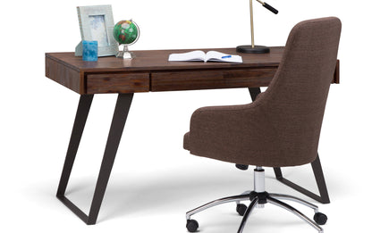 Distressed Charcoal Brown Acacia | Lowry Desk