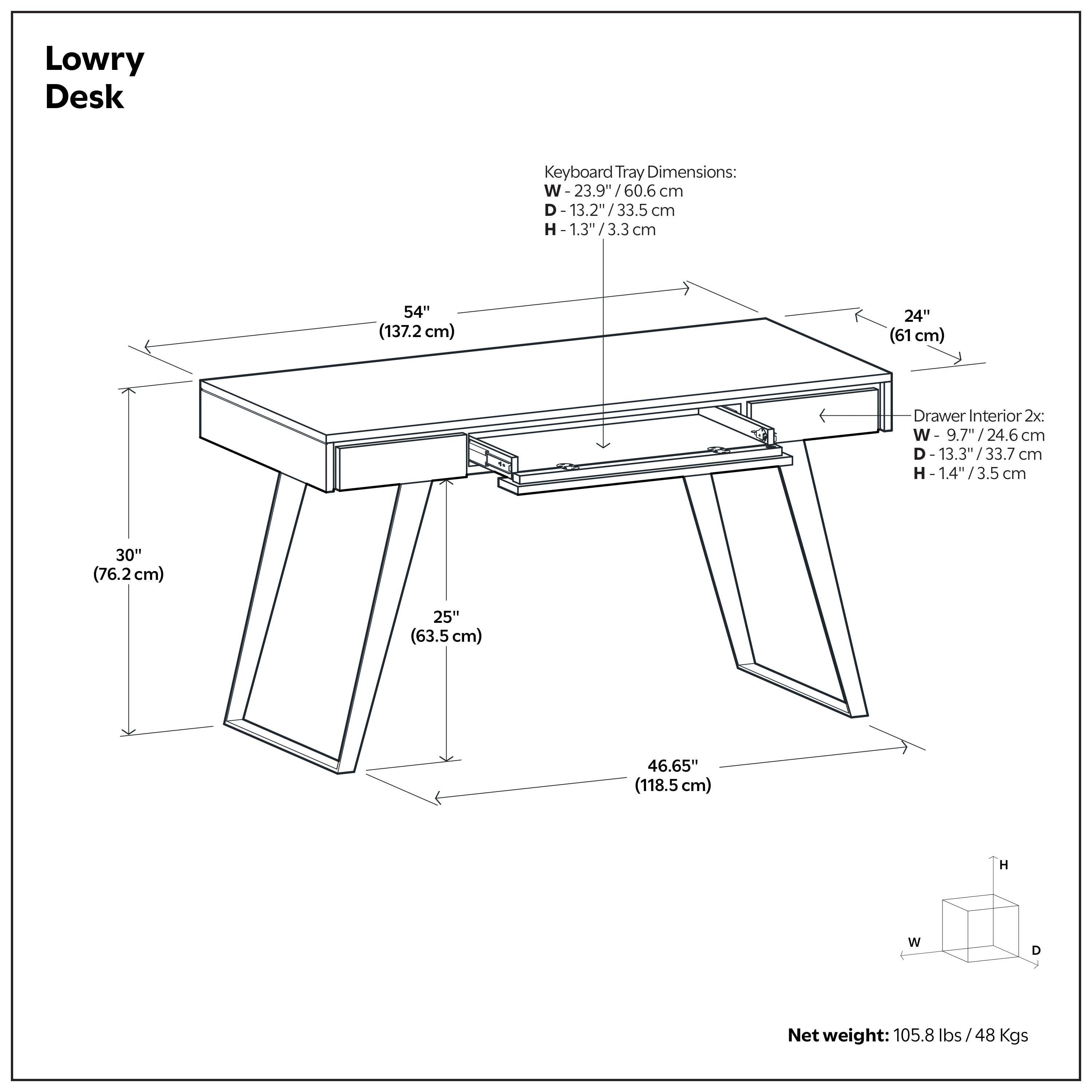 Solid Acacia Industrial Desk | Lowry Desk – Simpli Home