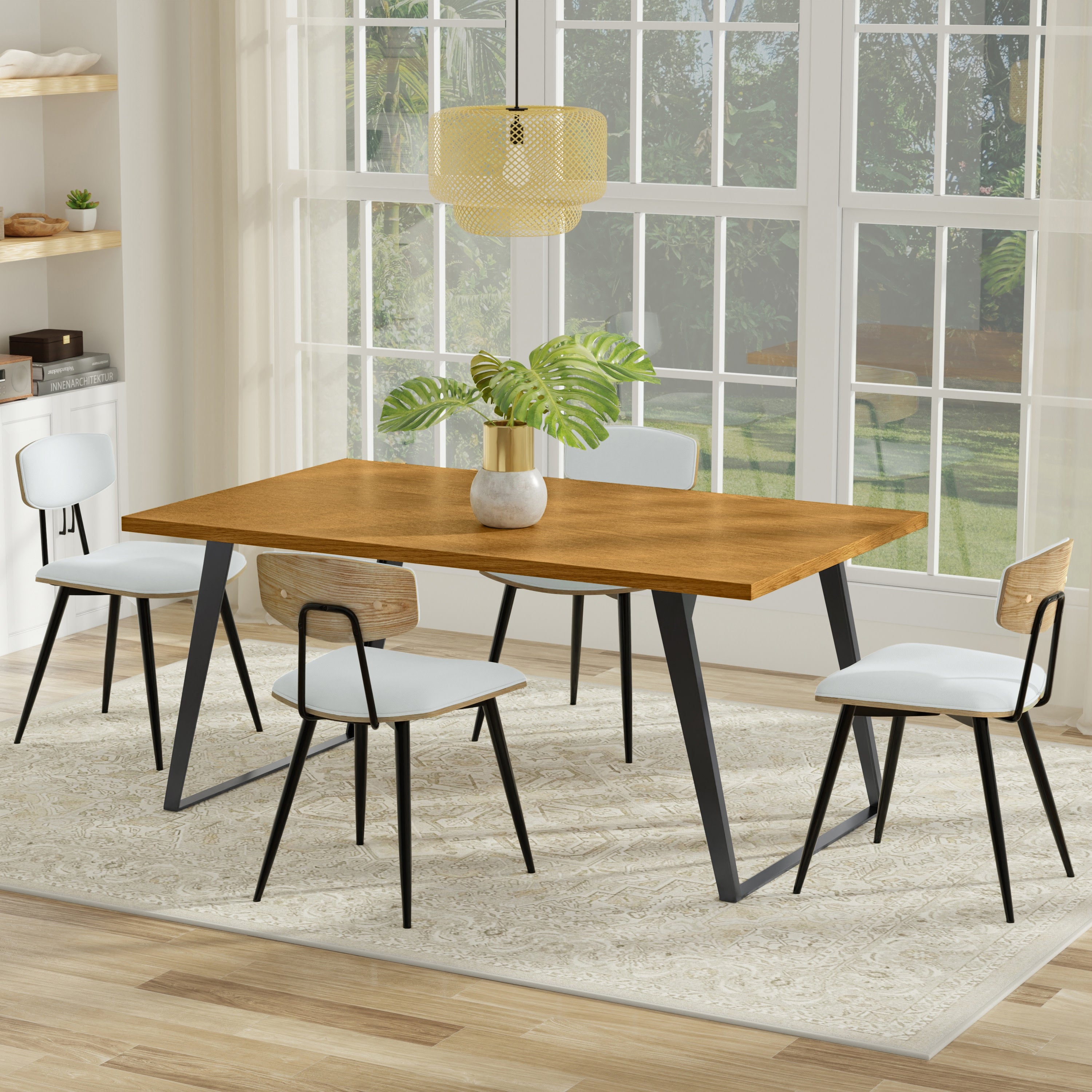 Simpli Home Lowry Dining Table - Thumbnail 4