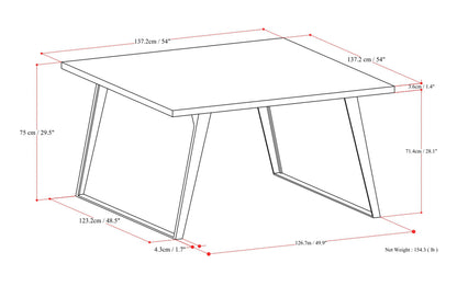 Oak Oak | Lowry Square Dining Table in Oak
