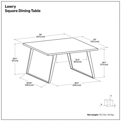 Walnut Walnut | Lowry Square Dining Table