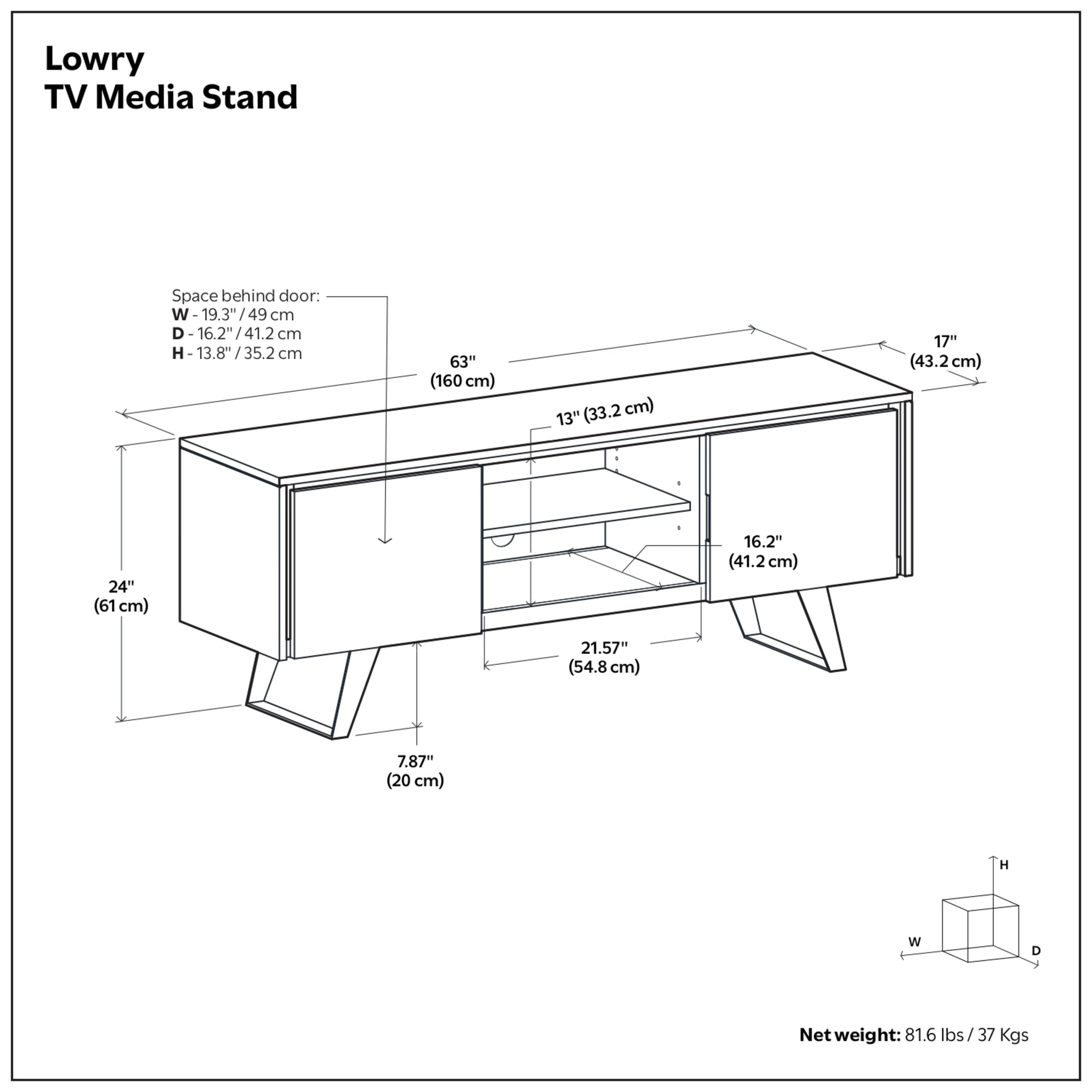 Walnut Walnut | Lowry TV Media Stand in Walnut