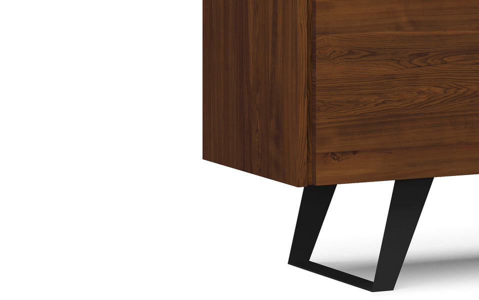 Lowry TV Media Stand in Walnut Simpli Home