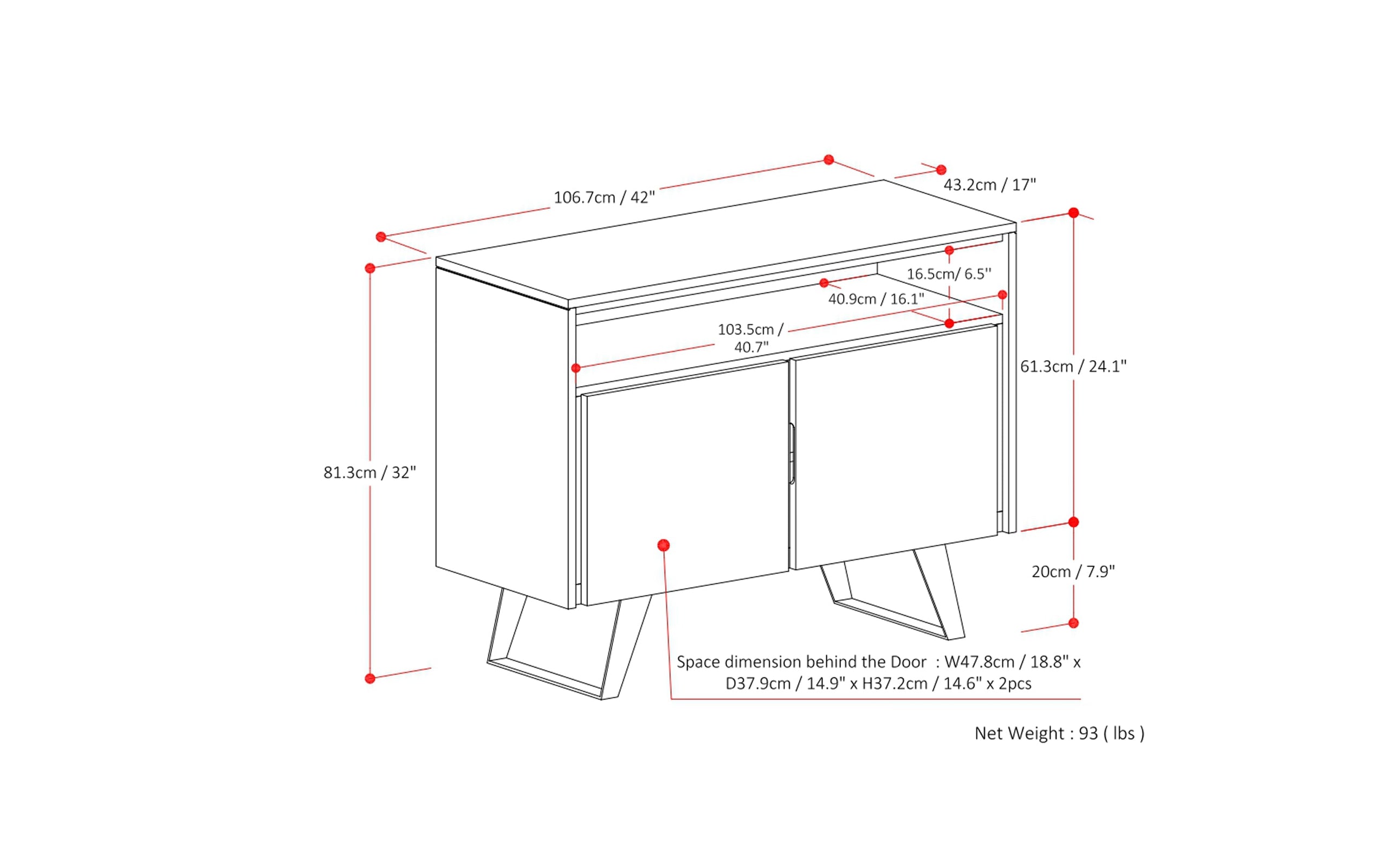 Lowry 42 inch TV Media Stand