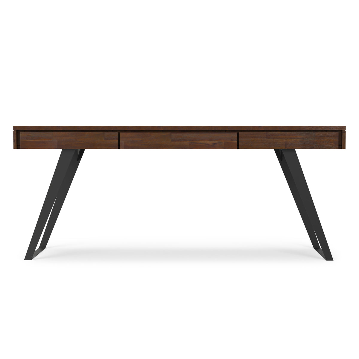 Distressed Charcoal Brown | Lowry Large Desk in Acacia