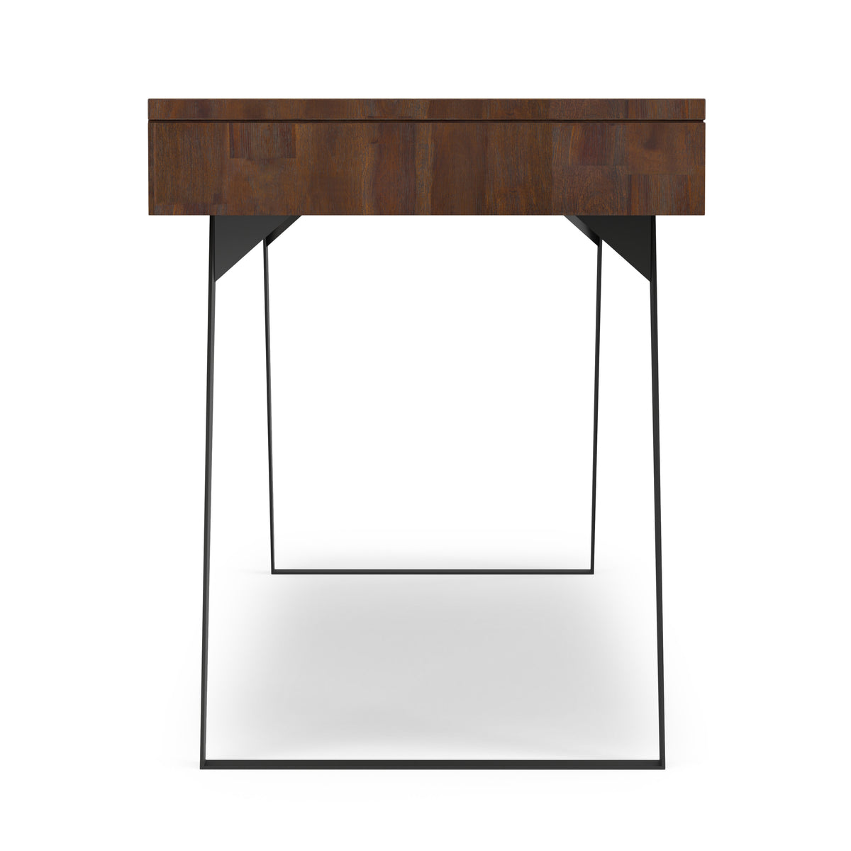 Distressed Charcoal Brown | Lowry Large Desk in Acacia