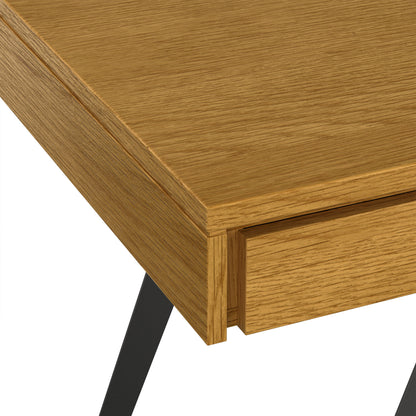 Oak Veneer Oak | Lowry Large Desk in Oak