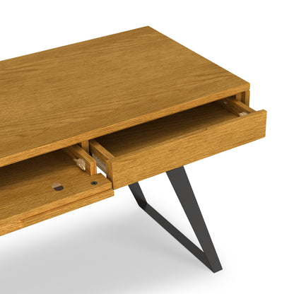 Oak Veneer Oak | Lowry Large Desk in Oak