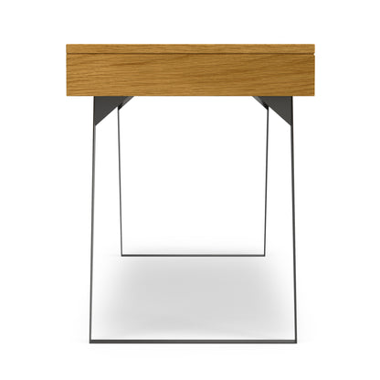 Oak Veneer Oak | Lowry Large Desk in Oak