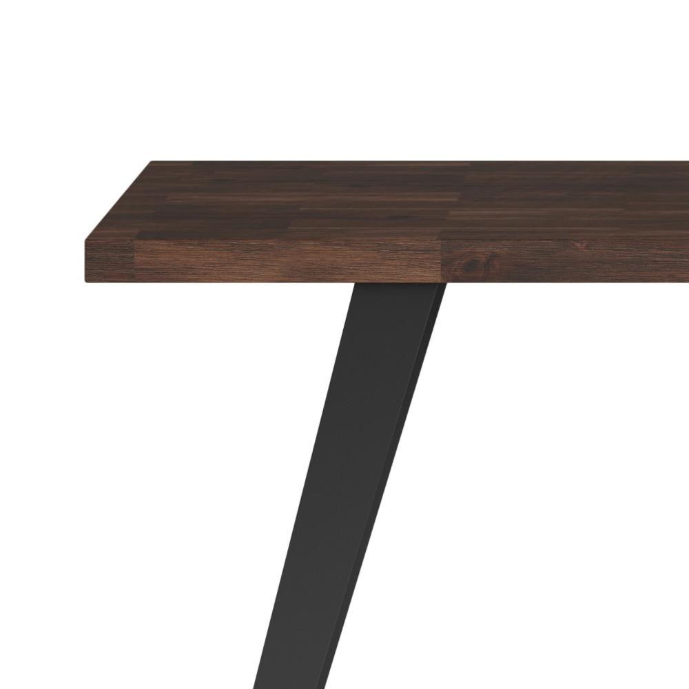 Distressed Charcoal Brown | Lowry Flat Top Desk