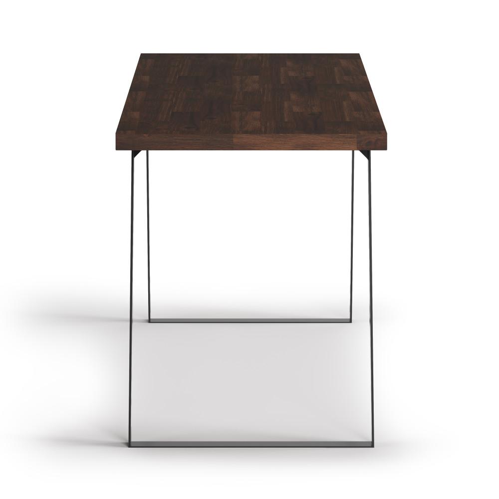 Distressed Charcoal Brown | Lowry Flat Top Desk