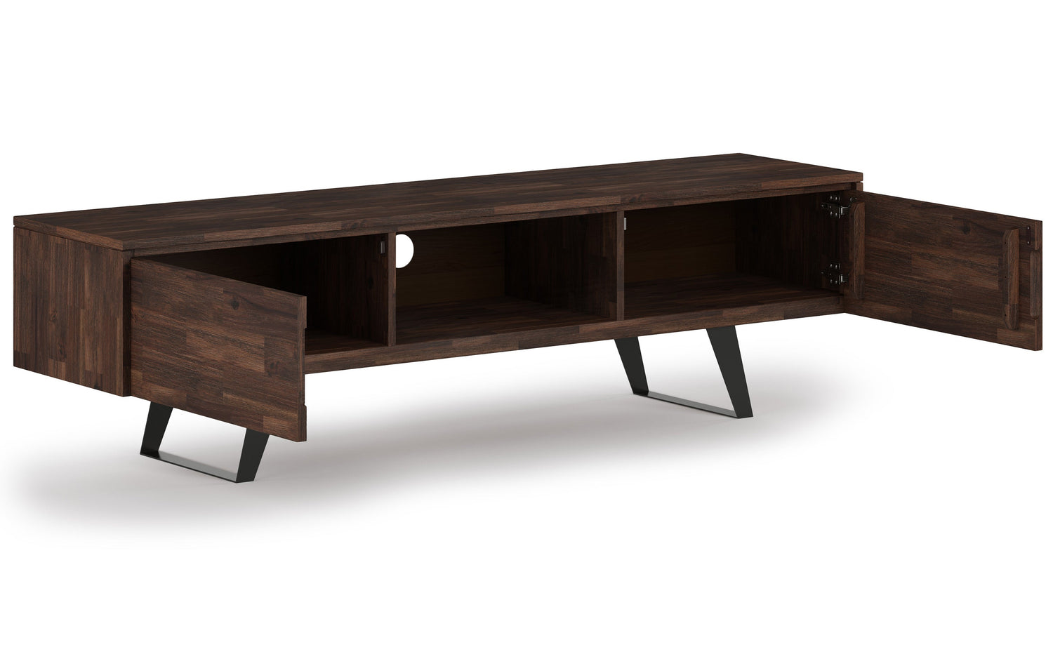 Distressed Charcoal Brown | Lowry 72 inch TV Media Stand