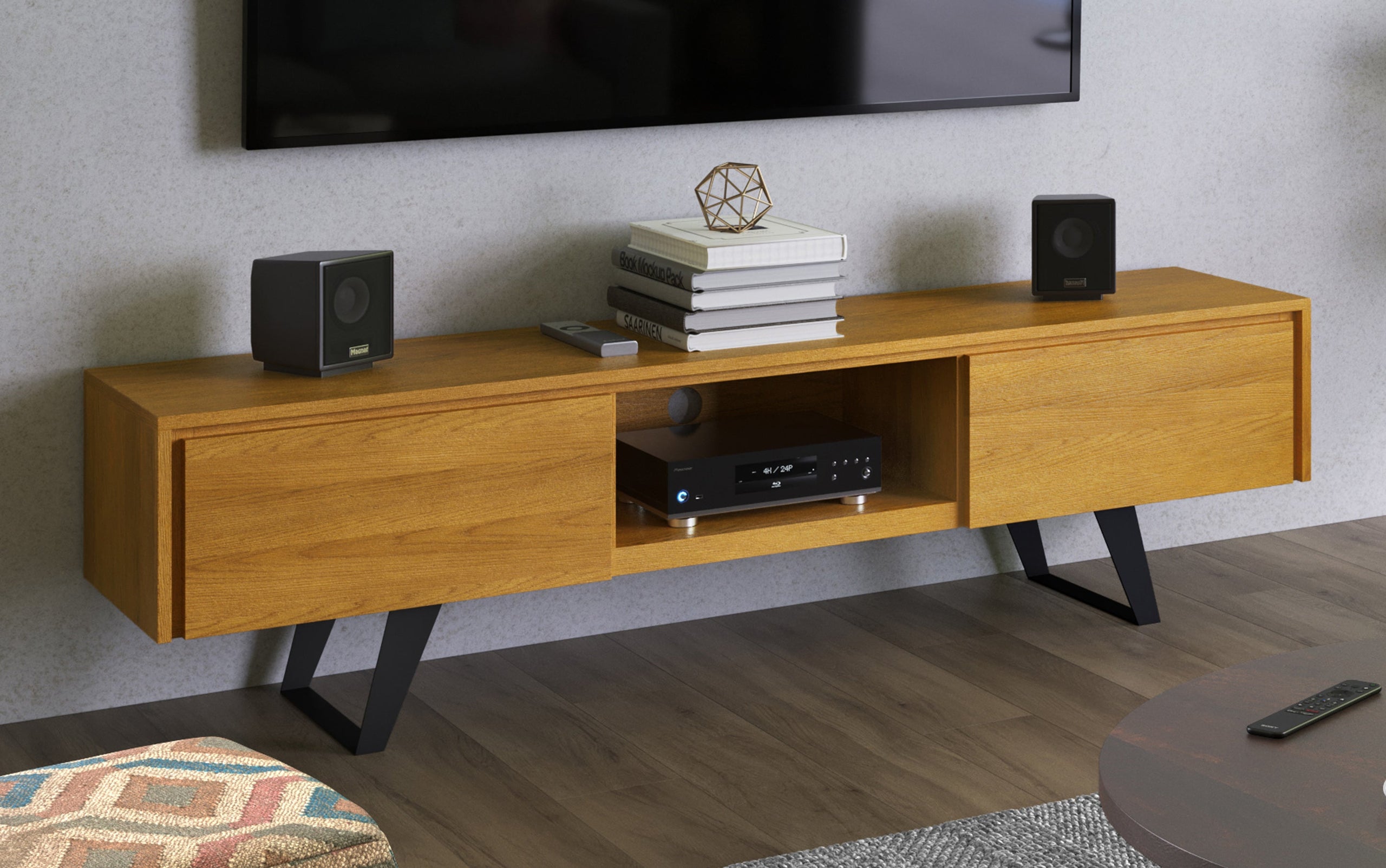 Oak Oak | Lowry 72 inch TV Media Stand