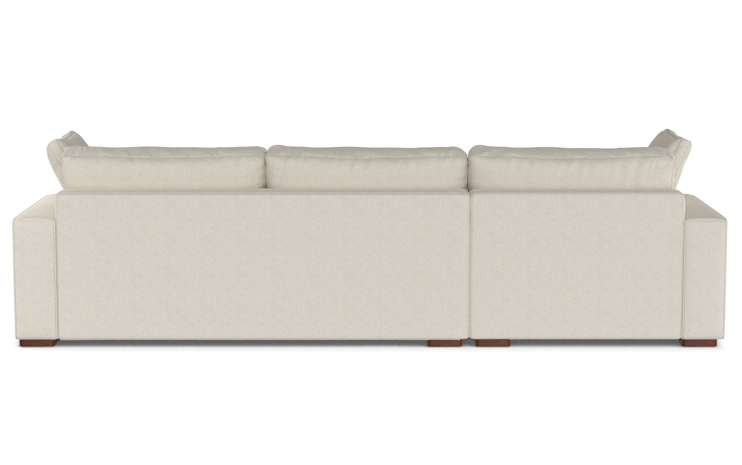 Cream Performance Fabric | Charlie Deep Seater Left Sectional