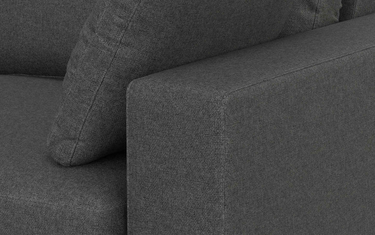 Pebble Grey Performance Fabric | Charlie Deep Seater Left Sectional