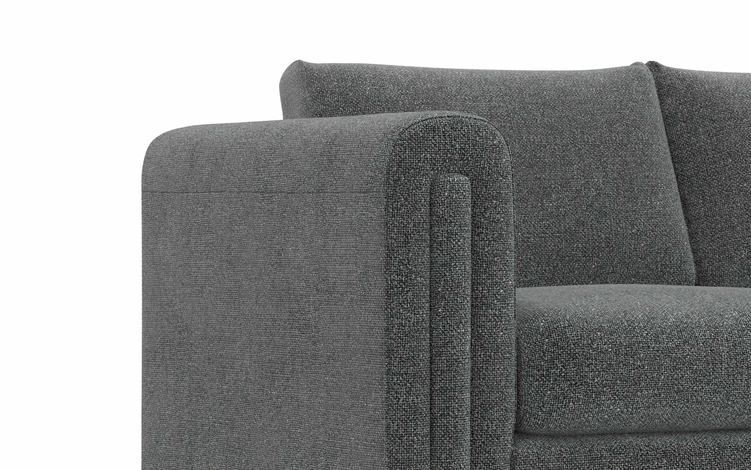 Dark Grey Performance Fabric | Jones 61 inch Loveseat in Performance Fabric