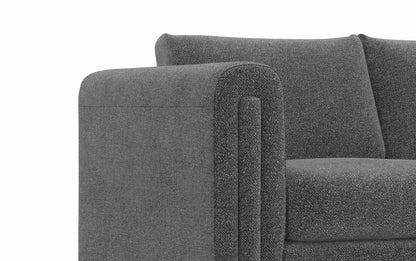Dark Grey Performance Fabric | Jones 61 inch Loveseat in Performance Fabric