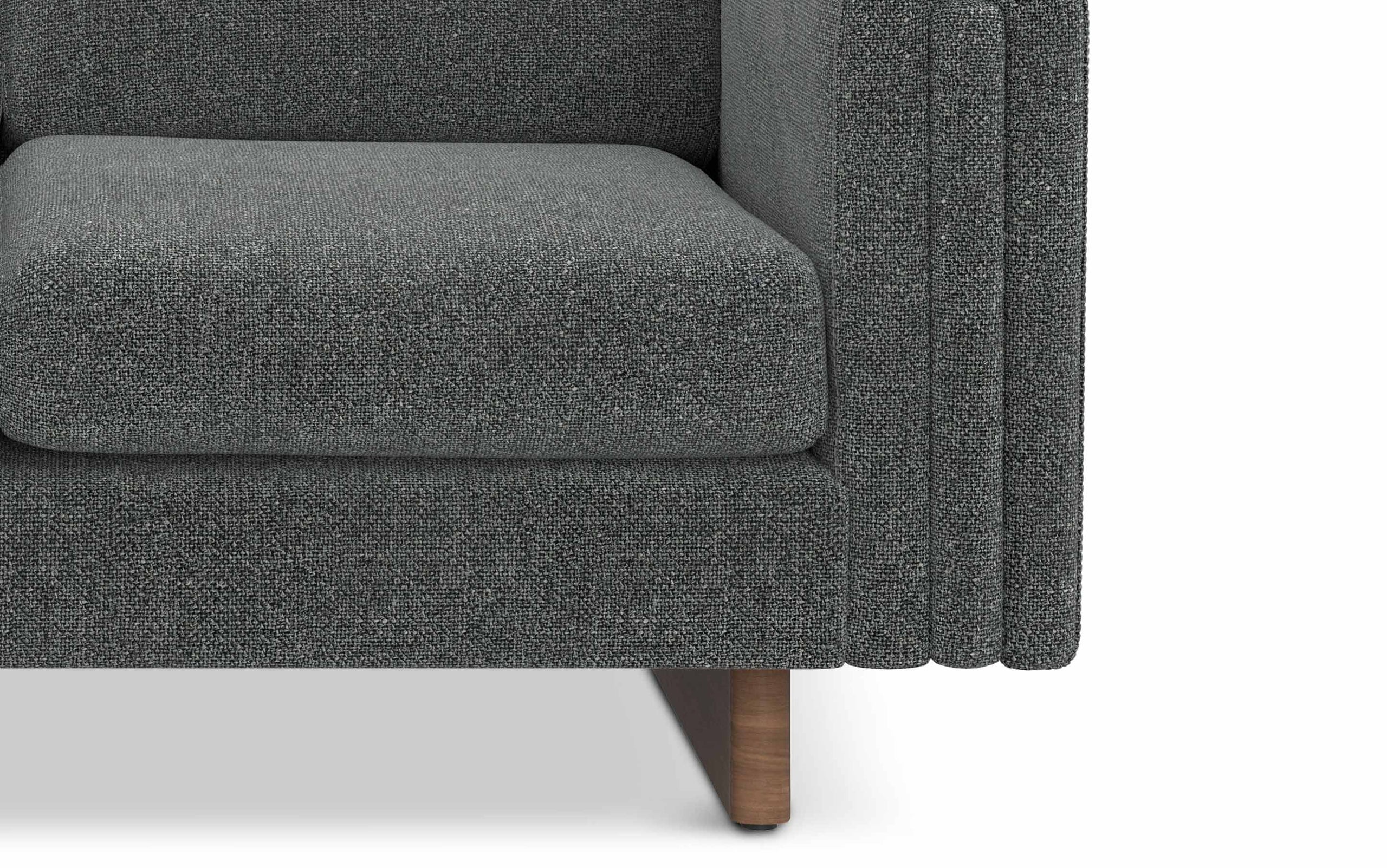 Dark Grey Performance Fabric | Jones 61 inch Loveseat in Performance Fabric