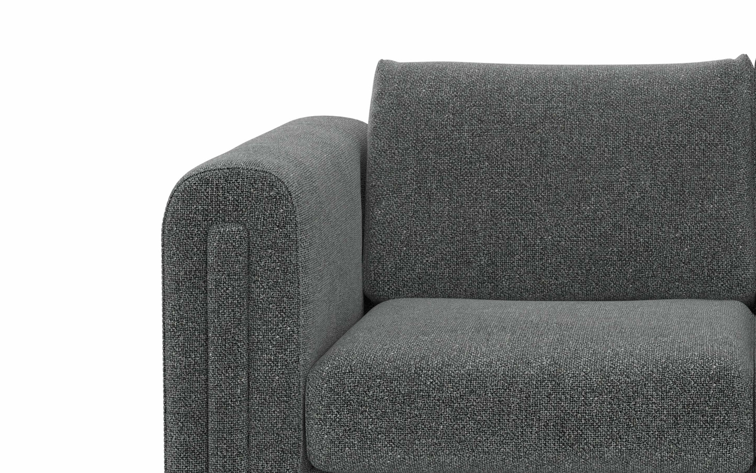 Dark Grey Performance Fabric | Jones 61 inch Loveseat in Performance Fabric