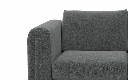 Dark Grey Performance Fabric | Jones 61 inch Loveseat in Performance Fabric