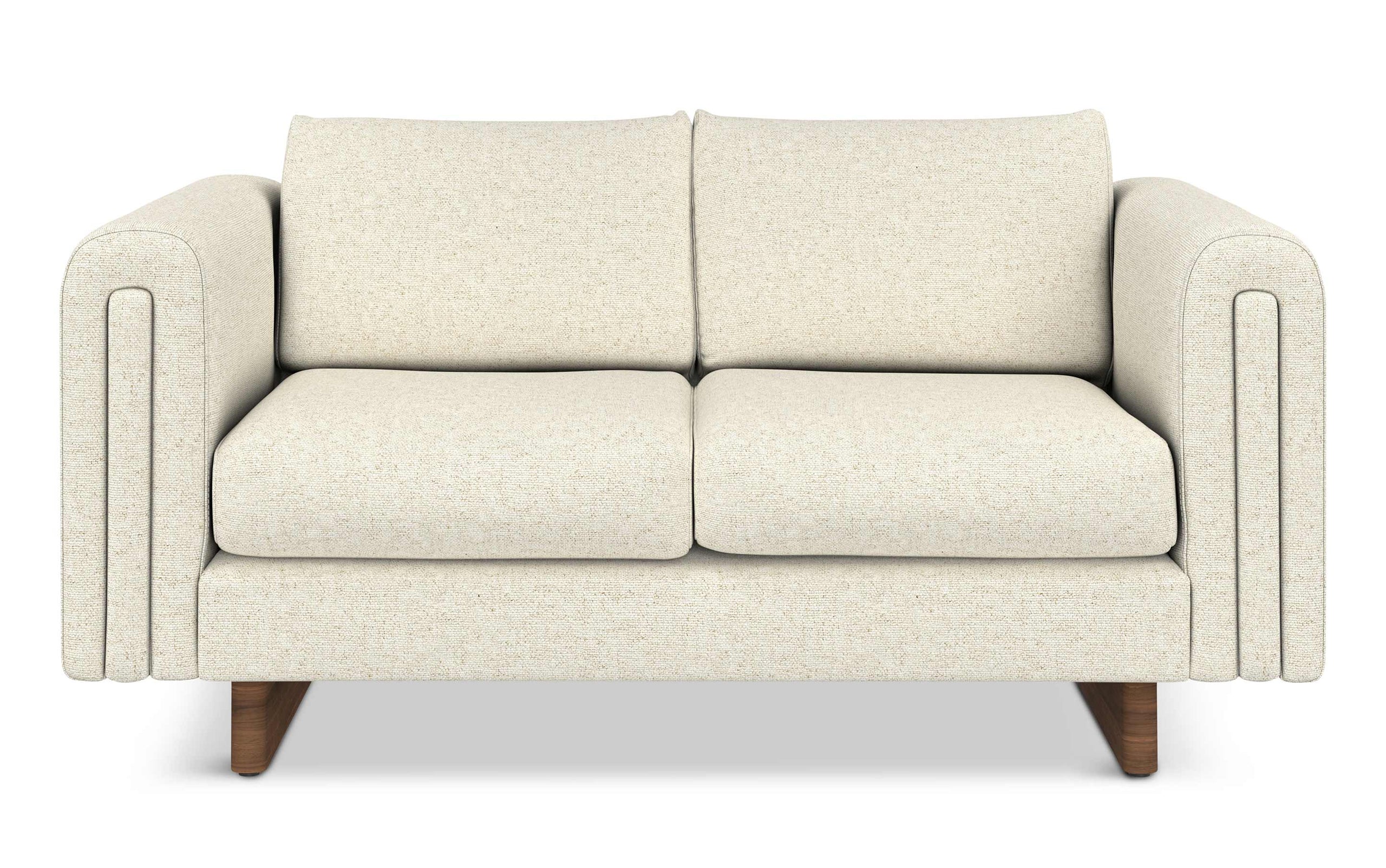 Ivory Performance Fabric | Jones 61 inch Loveseat in Performance Fabric