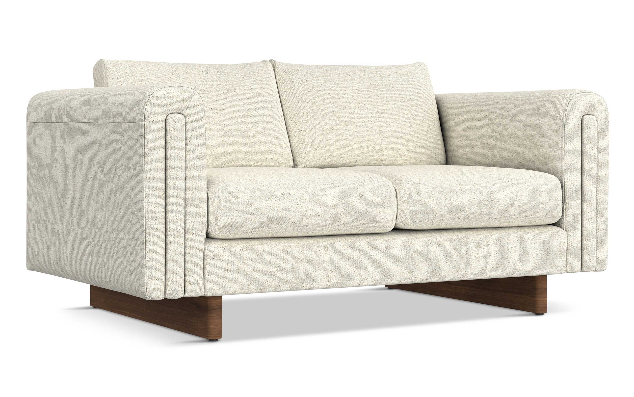 Ivory Performance Fabric | Jones 61 inch Loveseat in Performance Fabric