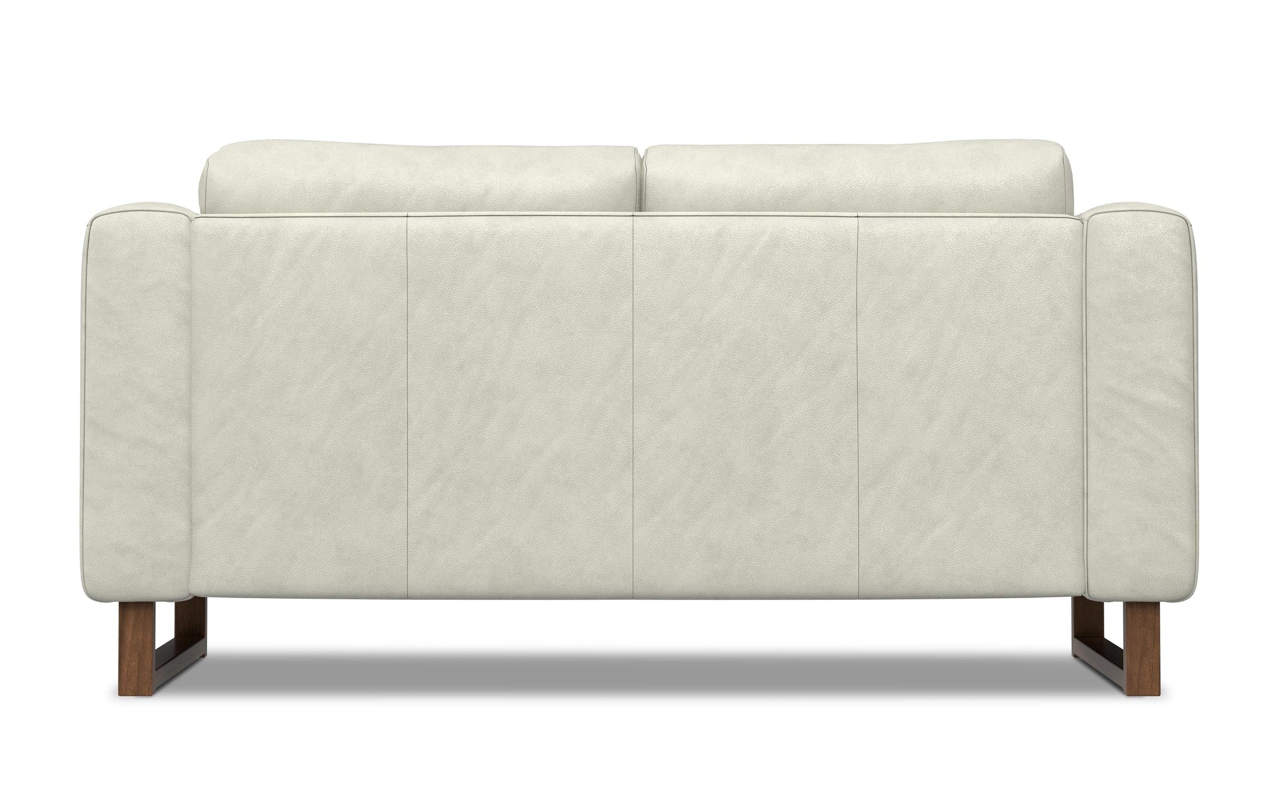 Light Smoke Grey Genuine Leather | Richard 63 inch Loveseat in Genuine Leather