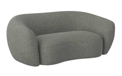 Stone Grey Boucle Performance Fabric | Sherri 69 inch Loveseat in Boucle Performance Fabric