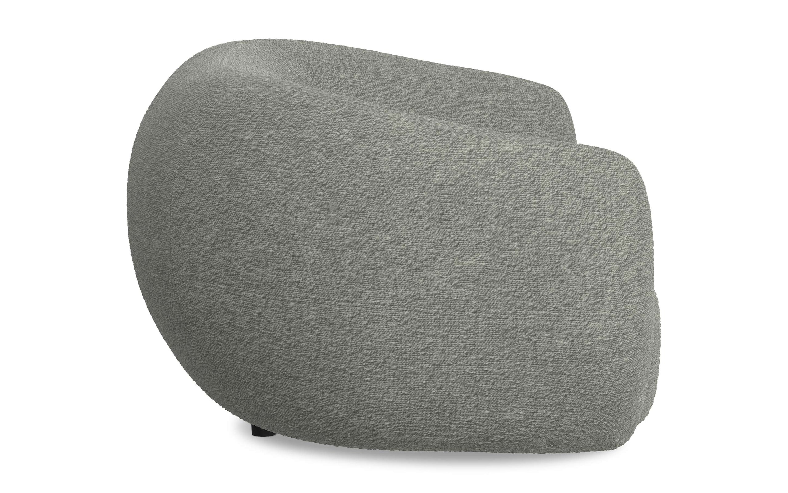Stone Grey Boucle Performance Fabric | Sherri 69 inch Loveseat in Boucle Performance Fabric